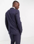 Фото #10 товара New Look skinny suit jacket in navy texture