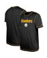 Фото #1 товара Men's Black Pittsburgh Steelers Third Down Puff Print T-shirt