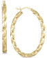 ფოტო #1 პროდუქტის Twist Hoop Earrings in 18k Gold over Sterling Silver