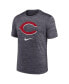 Men's Black Cincinnati Reds Logo Velocity Performance T-shirt
