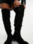 Фото #5 товара ASOS DESIGN Curve Kalani over the knee boots in black