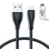 Kabel przewód do iPhone USB - Lightning 2.4A Surpass Series 1.2 m czarny