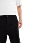 Bershka skater carpenter short in black