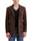 Фото #1 товара Men Grant 2-Button Suede Leather Blazer