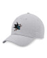 Men's Heather Gray San Jose Sharks Logo Adjustable Hat