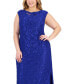 Фото #4 товара Plus Size Cutout-Detail Lace Maxi Dress