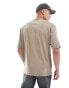 ASOS DESIGN oversized t-shirt with pocket detail in khaki