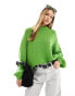 Фото #1 товара ASOS DESIGN loose knit jumper in green