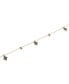 Black Sapphire Mini Cluster Dangling Ankle Bracelet (1-7/8 ct. t.w.) in 14k Gold-Plated Sterling Silver