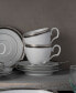 Austin Platinum Set of 4 Cups, Service For 4