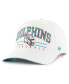 Фото #1 товара Men's White Miami Dolphins Roscoe Hitch Adjustable Hat