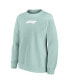 Фото #2 товара Women's Green Formula 1 Merchandise Mono Crest Fleece Pullover Sweatshirt