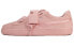 PUMA Suede Heart Ep 蝴蝶结 轻便 低帮 板鞋 女款 粉 / Кроссовки PUMA Suede Heart Ep 366922-02