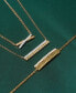 ფოტო #4 პროდუქტის Diamond Crisscross Bar 18" Pendant Necklace (1/10 ct. t.w.) in Gold Vermeil, Created for Macy's
