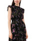 Фото #3 товара Women's Smocked Waist Flutter Sleeve Midi Dress