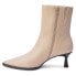 Matisse Gabbie Zippered Pointed Toe Pull On Booties Womens Beige Casual Boots GA