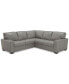 Фото #2 товара Ennia 2-Pc. Leather Sectional Sofa, Created for Macy's