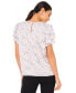 ფოტო #5 პროდუქტის Women's Floral Smocked Yoke Flutter Sleeve Top