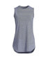 Фото #1 товара Women's Moisture Wicking UPF Sun Curved Hem Tunic Tank Top