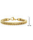 ფოტო #2 პროდუქტის Men's 18k Gold Plated Stainless Steel Bracelet