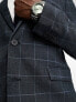Фото #5 товара New Look skinny suit jacket in grey & blue check
