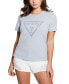Фото #1 товара Women's Studded Logo Cotton Short-Sleeve T-Shirt