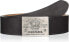 Фото #2 товара Мужской ремень черный кожаный для джинс широкий с бляшкой Diesel Mens B-filin belt