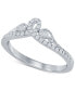 ფოტო #1 პროდუქტის Diamond Contour Band (1/6 ct. t.w.) in 14k White Gold