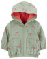 Baby Floral Print Hooded Jacket 3M
