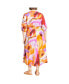 Plus Size Swirl Tie Print Dress