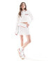 Фото #3 товара ASOS DESIGN pleated mini skirt co-ord with piping detail - WHITE