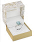 ფოტო #3 პროდუქტის Emerald Cut Crystal Ring in Silver Plate, Gold or Rose Gold Plate, Created for Macy's