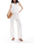 Фото #1 товара Pretty Lavish tailored trouser co-ord in cream