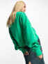 Фото #4 товара Nike varsity oversized crop sweatshirt in stadium green