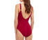 Gottex Womens Embrace Crossover One Piece Swimsuit Red Size 46