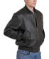 Men MA-1 Leather Flight Bomber Jacket