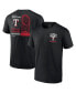 Фото #1 товара Men's Black Texas Rangers 2023 World Series Champions Signature Roster T-shirt