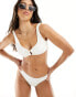 Фото #1 товара Candypants high leg bikini bottom in cream