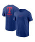 Фото #1 товара Men's Royal Texas Rangers Large Logo Back Stack T-Shirt