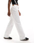 Noisy May Yolanda wide fit jeans in white Hellweiß, W30 L30 - фото #1