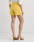 ფოტო #2 პროდუქტის Women's Pleated High-Rise Shorts