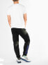 Фото #6 товара мужские брюки спортивные черные зауженные трикотажные с лампасами и на резинке джоггеры Bikkembergs Spodnie