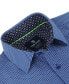 ფოტო #3 პროდუქტის Men's Slim Fit Performance Geometric Button Down Shirt