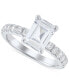 IGI Certified Lab Grown Diamond Emerald-Cut Engagement Ring (3 ct. t.w.) in 14k White Gold