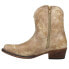 Фото #3 товара Roper Short Stuff Embroidery Snip Toe Cowboy Booties Womens Brown Casual Boots 0