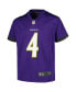 ფოტო #4 პროდუქტის Big Boys Zay Flowers Purple Baltimore Ravens Game Jersey