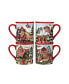 Homestead Christmas 4 Piece Mug Set