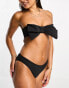 Фото #2 товара & Other Stories high leg bikini briefs in black