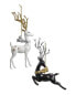 Фото #1 товара Kurt Adler 6In Deer Christmas Ornaments (2 Assorted) Multicolor