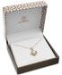 ფოტო #5 პროდუქტის Cubic Zirconia Love Knot Pendant Necklace, 18" + 2" extender, Created for Macy's